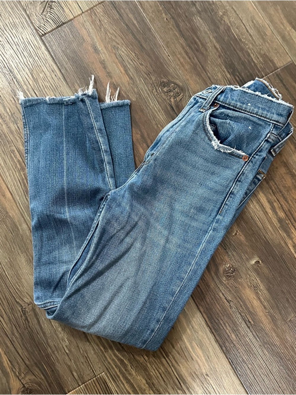 Abercrombie The ankle straight ultra high rise women’s denim jeans 24/00R